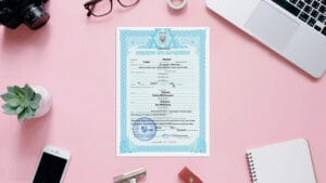 Birth certificate from Ukraine, certified, legalized with apostille